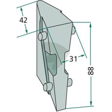 Skrkil Kongskilde/Becker m.fl. 88X31mm 200057457