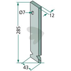 Sskr Fiona m.fl. 43X285mm hl 7mm