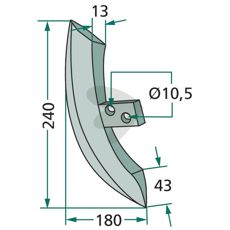 Sskr Fiona m.fl. 13X240mm hl 10,5mm
