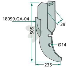 Sskr Gaspardo m.fl. 39X505mm hl 14mm