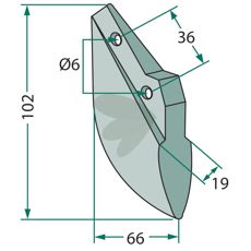 Sskr Lemken (Hassia) m.fl. 88mm hl 5,5mm