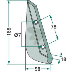 Sskr Isaria m.fl. 18X188mm hl 7mm