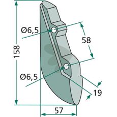 Sskr Reform m.fl. 158mm hl 6,5mm