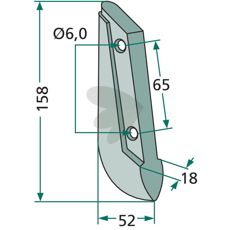 Sskr Saxonia m.fl. 18X158mm hl 6mm