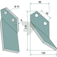 Rotorkniv Comeb 56 mm