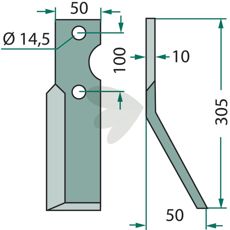Rotorkniv Simon 100 mm