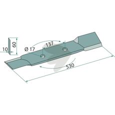 Kniv vnster , Passar till: Rll, C-C 137mm