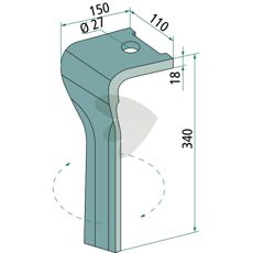 Tand, snabbt byte Hger - 873402253