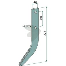 Frskrok Hrdmetallbelggning 275x40x12, 5