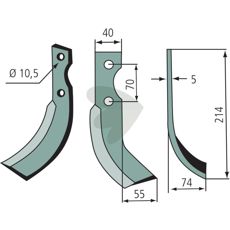 Jordfrskniv Benassi BL90