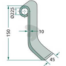 Slaga Stoll 150X45mm 8308026