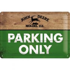 Skylt John Deere 20x30 cm Parking Only 
