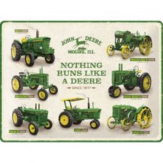 Skylt John Deere 30x40 cm - Nothing runs like a Deere 