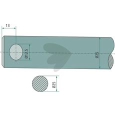 Balspjut Lngd 560mm Form Vlvd Mailleux 55206