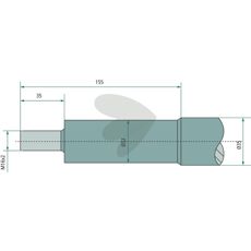 Balspjut Lngd 720mm Gnga M16X2 55337 