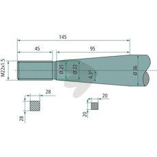 Balspjut konisk mutter Bressel & Lade M22X1,5