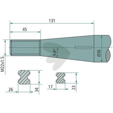 Balspjut konisk mutter Schffer,Saphir, M22X1.5