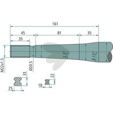 Balspjut konisk mutter Hydrac M22X1,5 - 53388