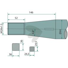 Balspjut konisk mutter Schffer,Kverneland, M28X1,5