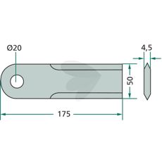 Kniv Halmhack 15-pack - 193361A1