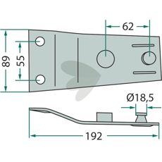 Knivhllare Tjocklek 5 mm