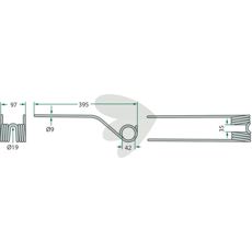 Rfspinne rotorvndare JF-Stoll 388mm