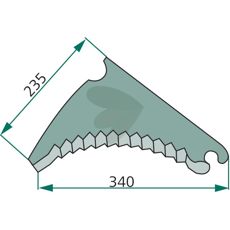 Kniv fr rundbalspress - 982210500