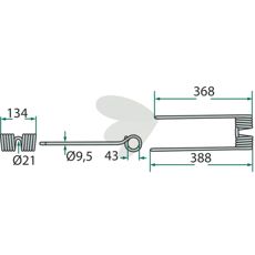 Pinne till roterande rfsa elfenben - 153015.1