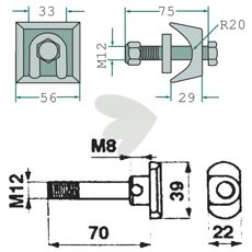 Skruv M12 x 72