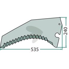 Kniv till snittvagn - 332970.0