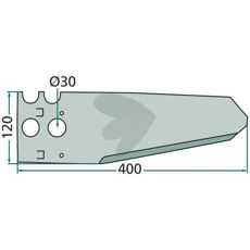 Kniv till snittvagn - 339176.2