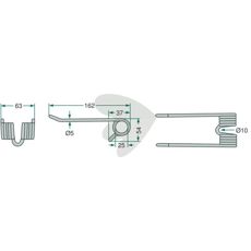 Pick-up Pinne Pttinger 162 mm 
