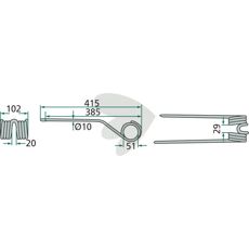 Rfspinne rotorvndare Pttinger 415mm