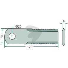 Slagkniv tandad 25-Pack - 7557840