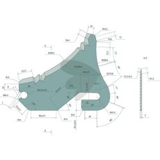 Kniv fr rundbalspress - ckn 00014
