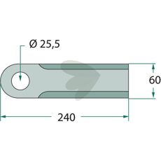 Hackkniv Karbidbelagd 03202101