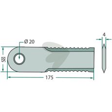 Slagkniv tandad 25-Pack - 7888750
