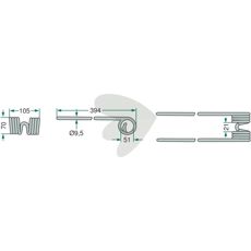 Rfspinne rotorvndare Kuhn 394mm 10-Pack Silver