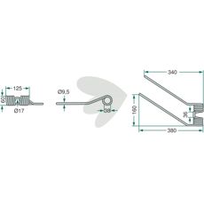 Rfspinne rotorvndare Niemeyer 380mm H