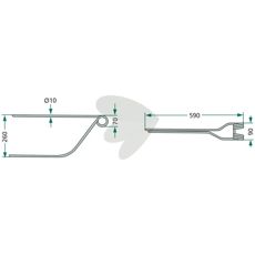 Rfspinne Niemeyer 590 mm