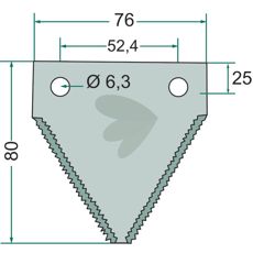 Klinga tandad 25-Pack