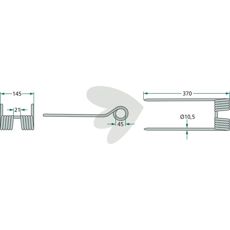 Rfspinne Claas 370 mm
