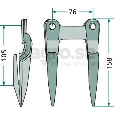 Dubbelfinger 5"