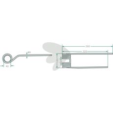 Pinne rfsa PZ (Kverneland) Flevo 480 360 mm