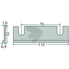 Friktionsplatta Z32049, Z32049