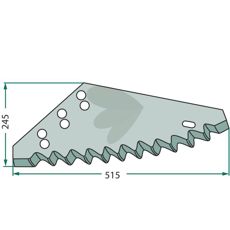 Kniv fr fodervagn 168000401