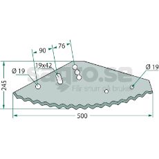 Kniv fr fodervagn 70-330