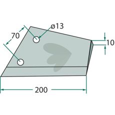 Vingskr FL 20 200mm hl 13mm 3374403