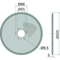 Skivrist Slt,  500 X 5 Mm