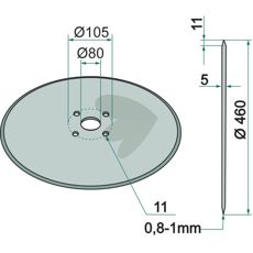 Skivrist Slt,  460 X 5 Mm